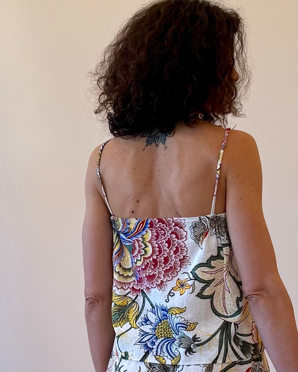 Completo in lino fantasia