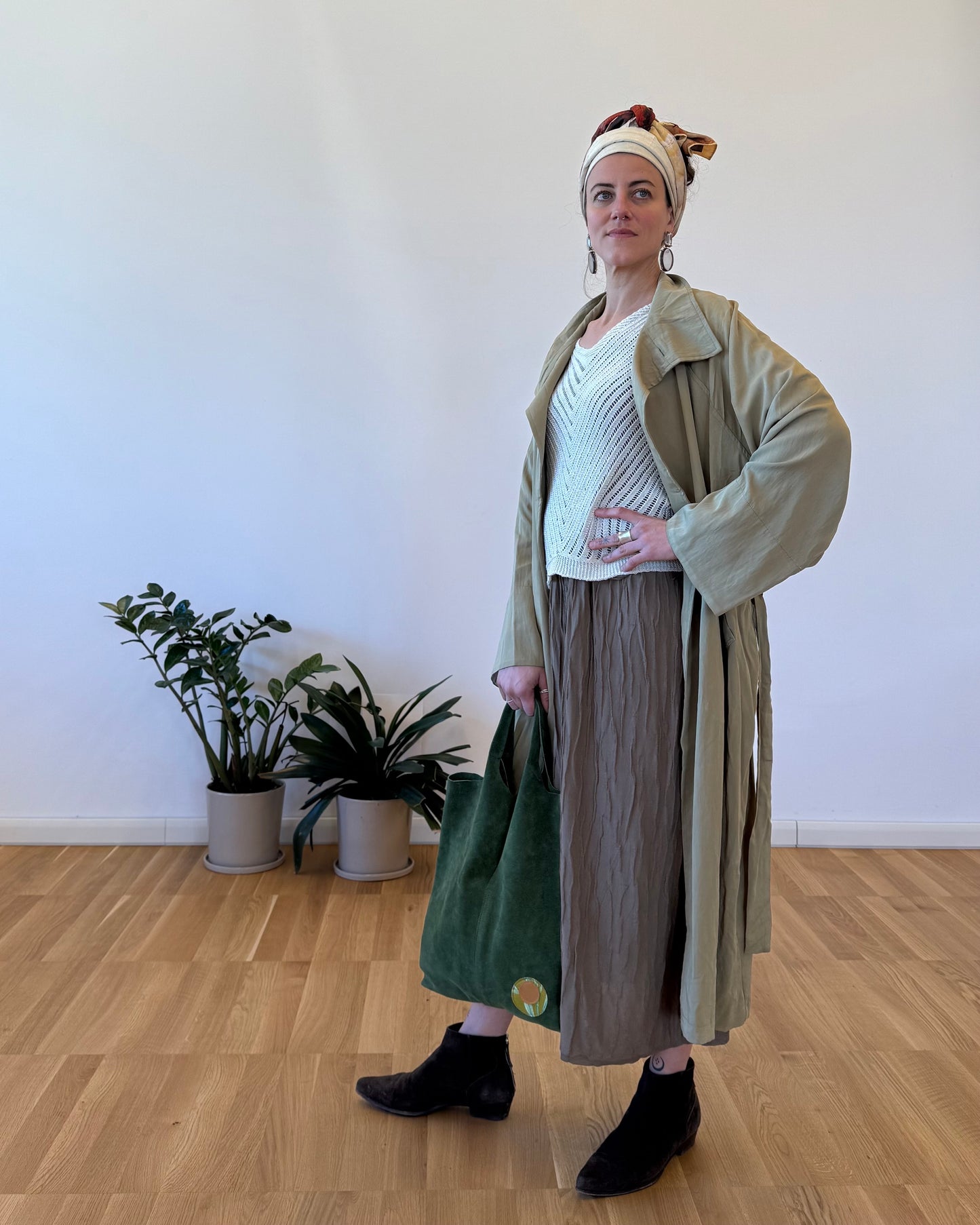 Trench kaki