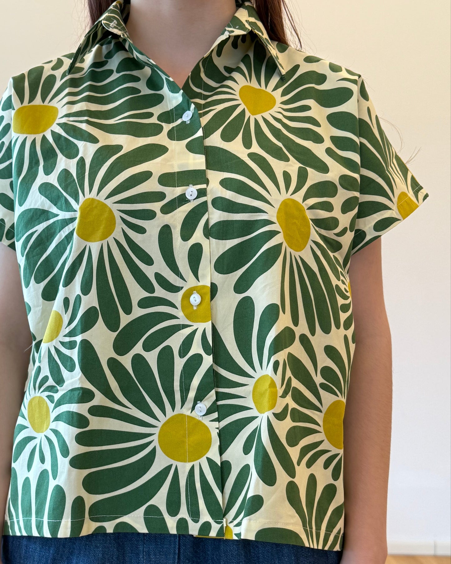 Camicetta Koti fiori verde