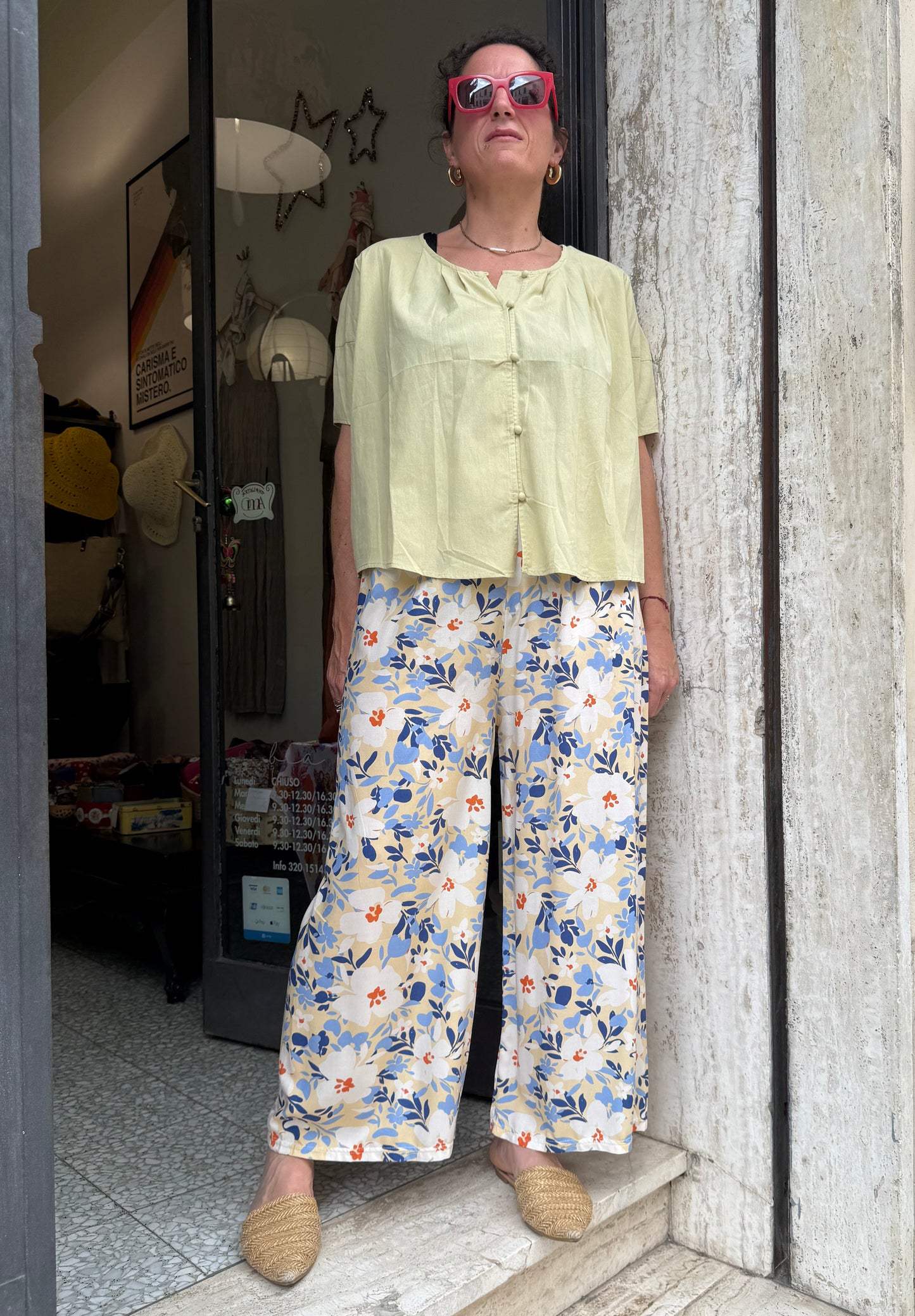 Pantalone floreale