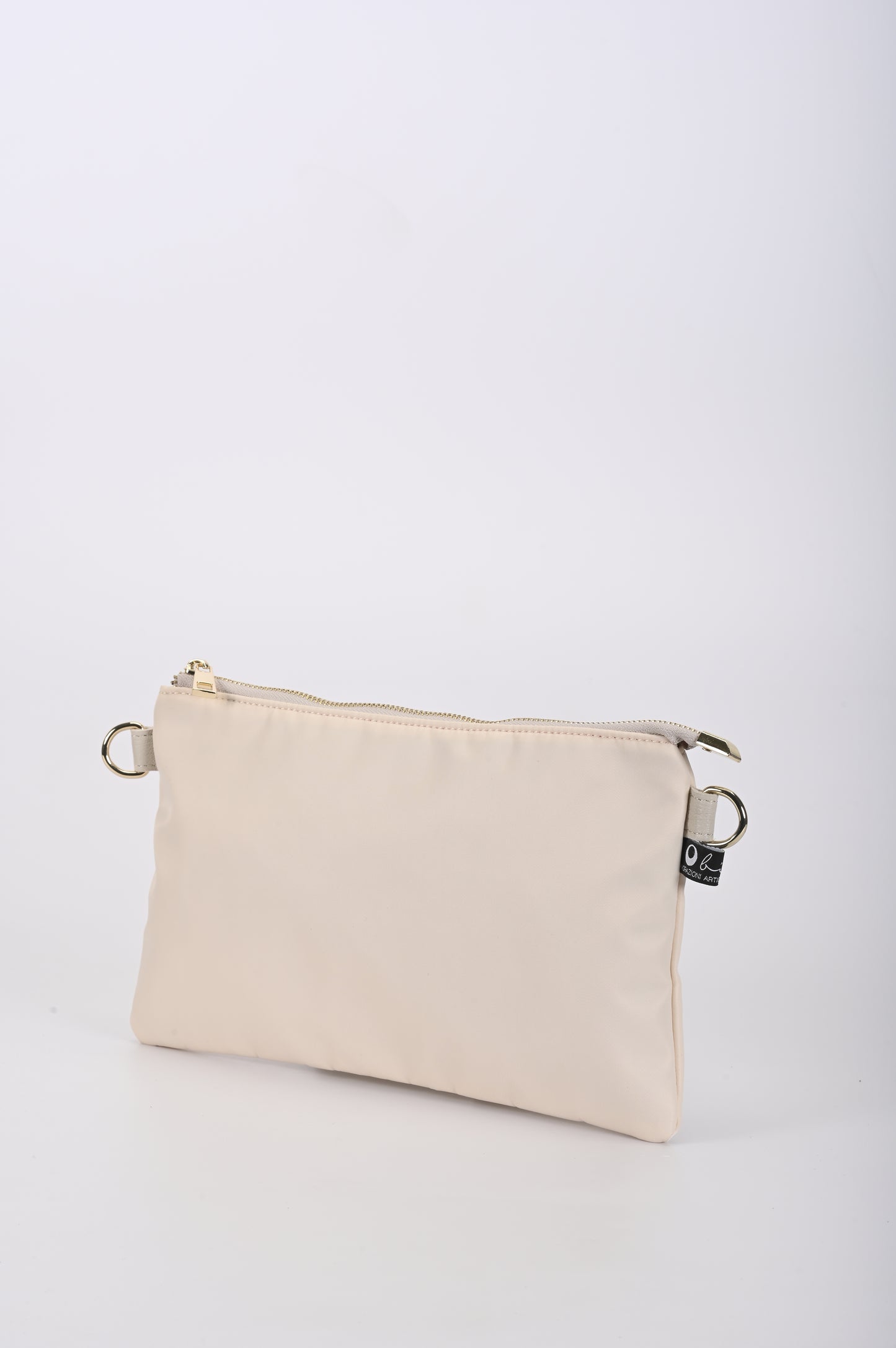 Borsa Mixina in tessuto impermeabile bianco latte