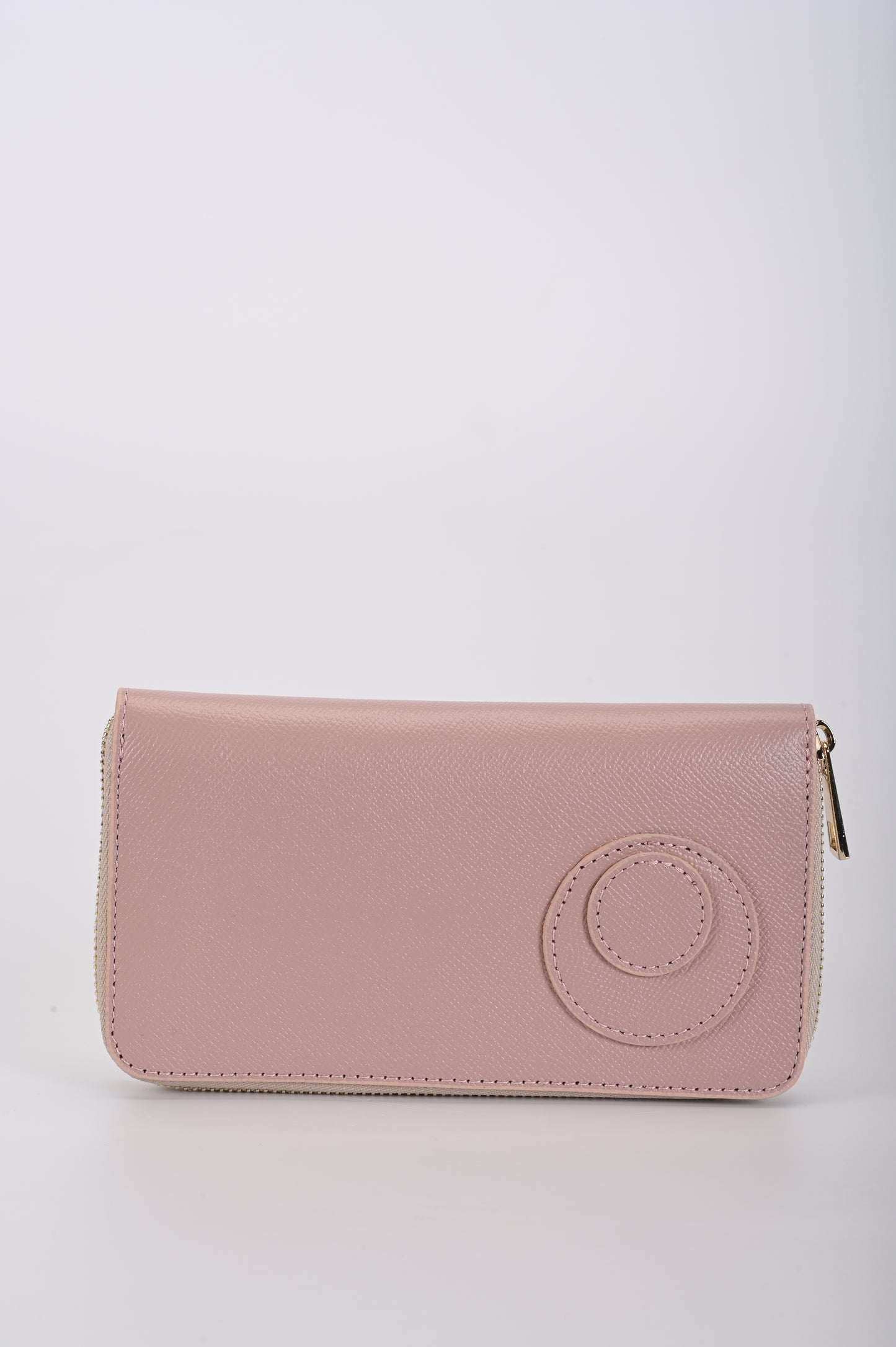 Portafoglio pelle rosa pallido