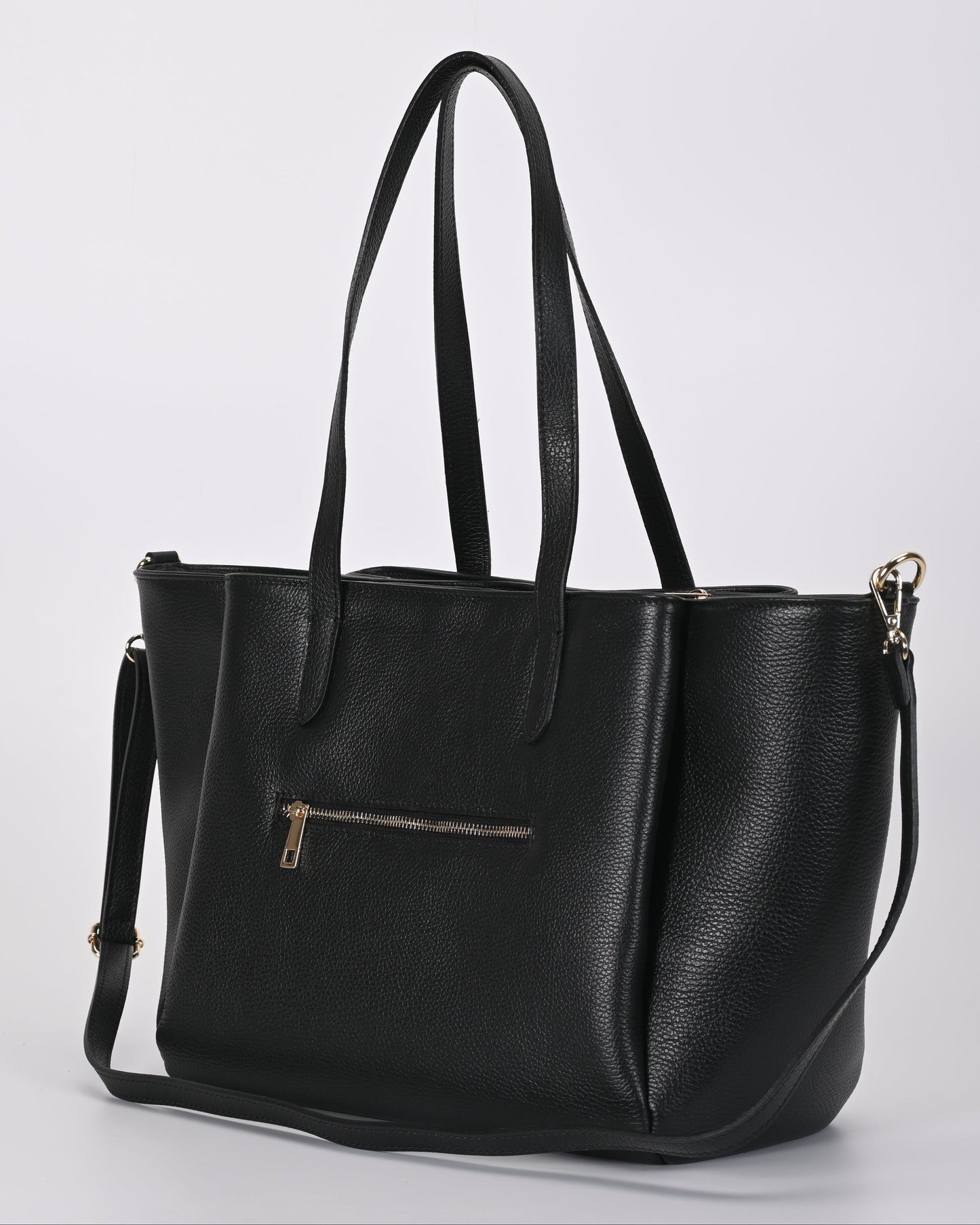 Borsa shopper pelle nera