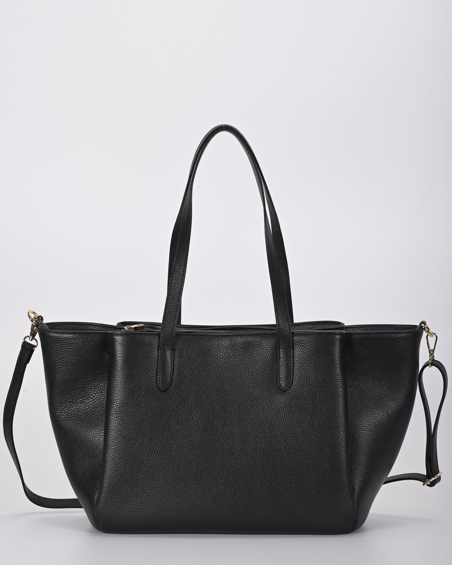 Borsa shopper pelle nera