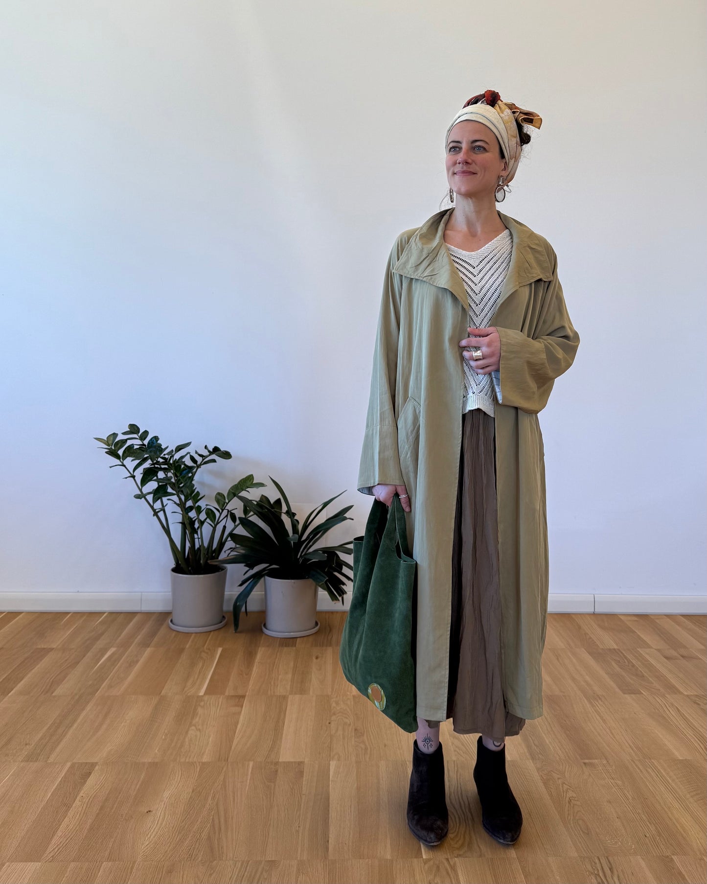 Trench kaki