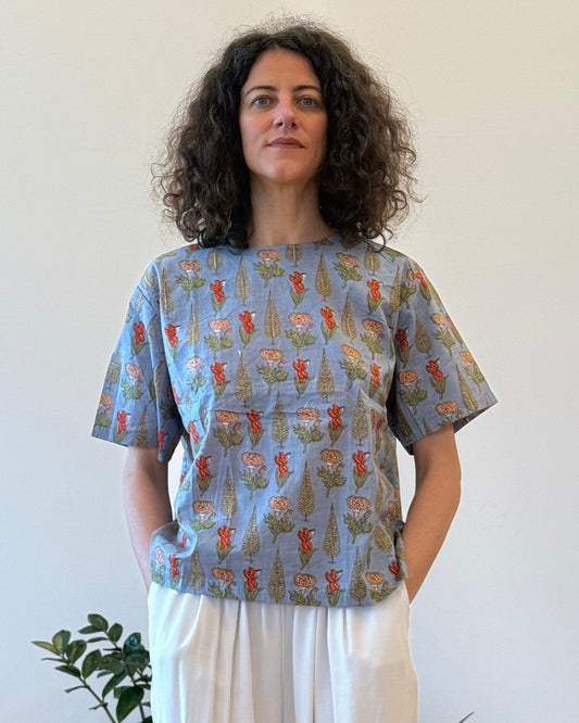 Maglietta cotone fantasia