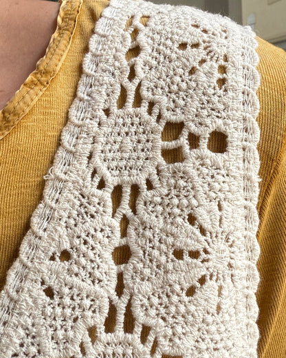 Top crochet panna