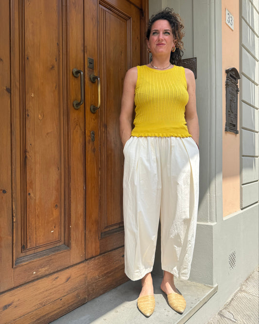 Top giallo canarino