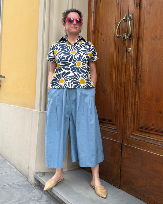 Pantalone ampio cartazucchero