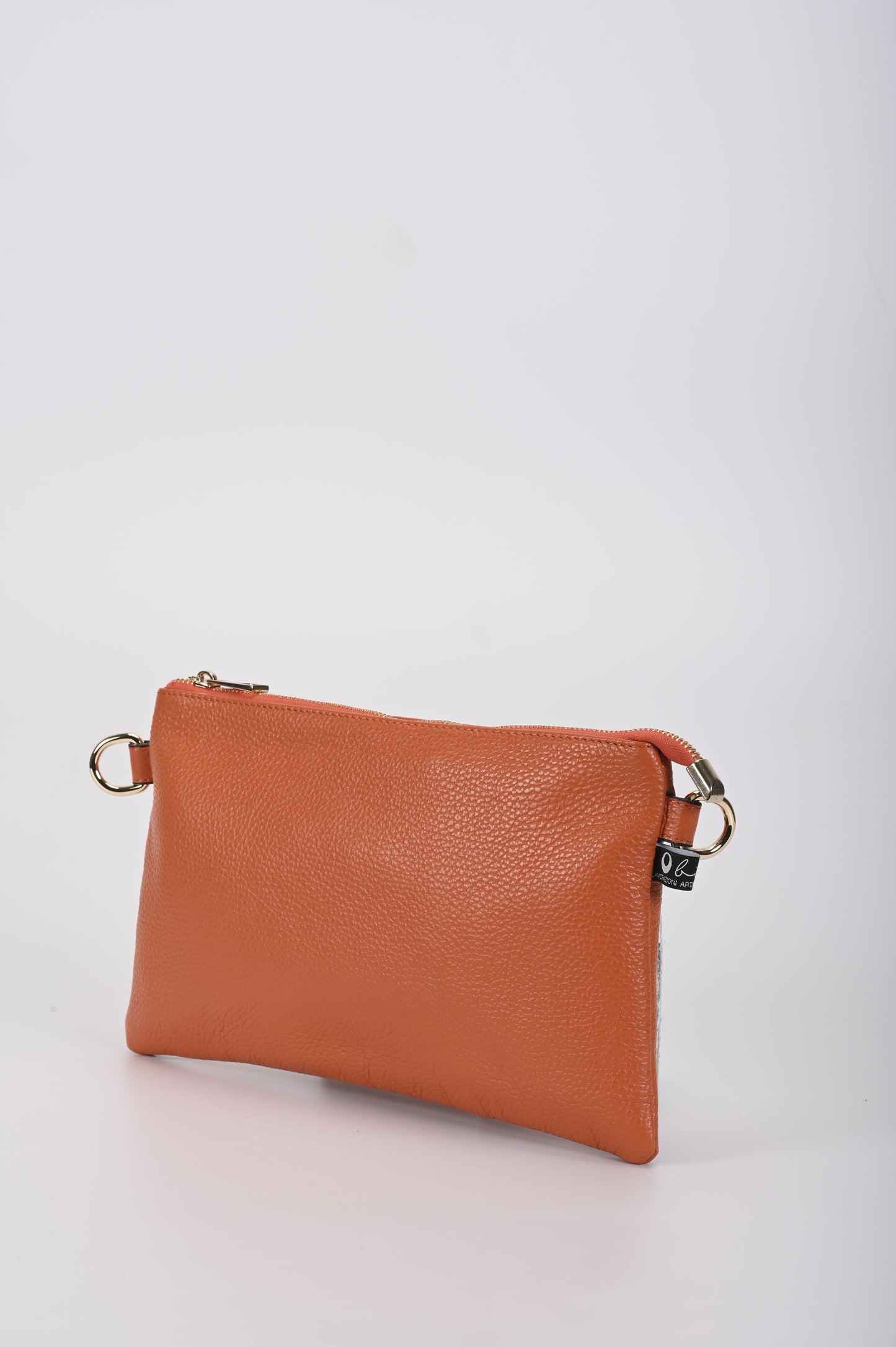 Borsa Mixina in pelle arancio