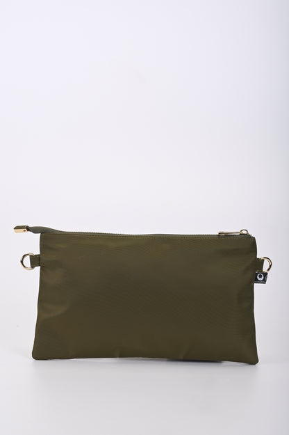Borsa Mixina in tessuto impermeabile verde militare