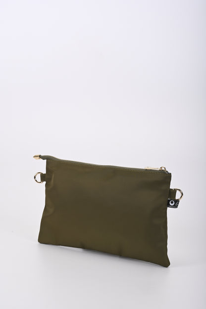 Borsa Mixina in tessuto impermeabile verde militare