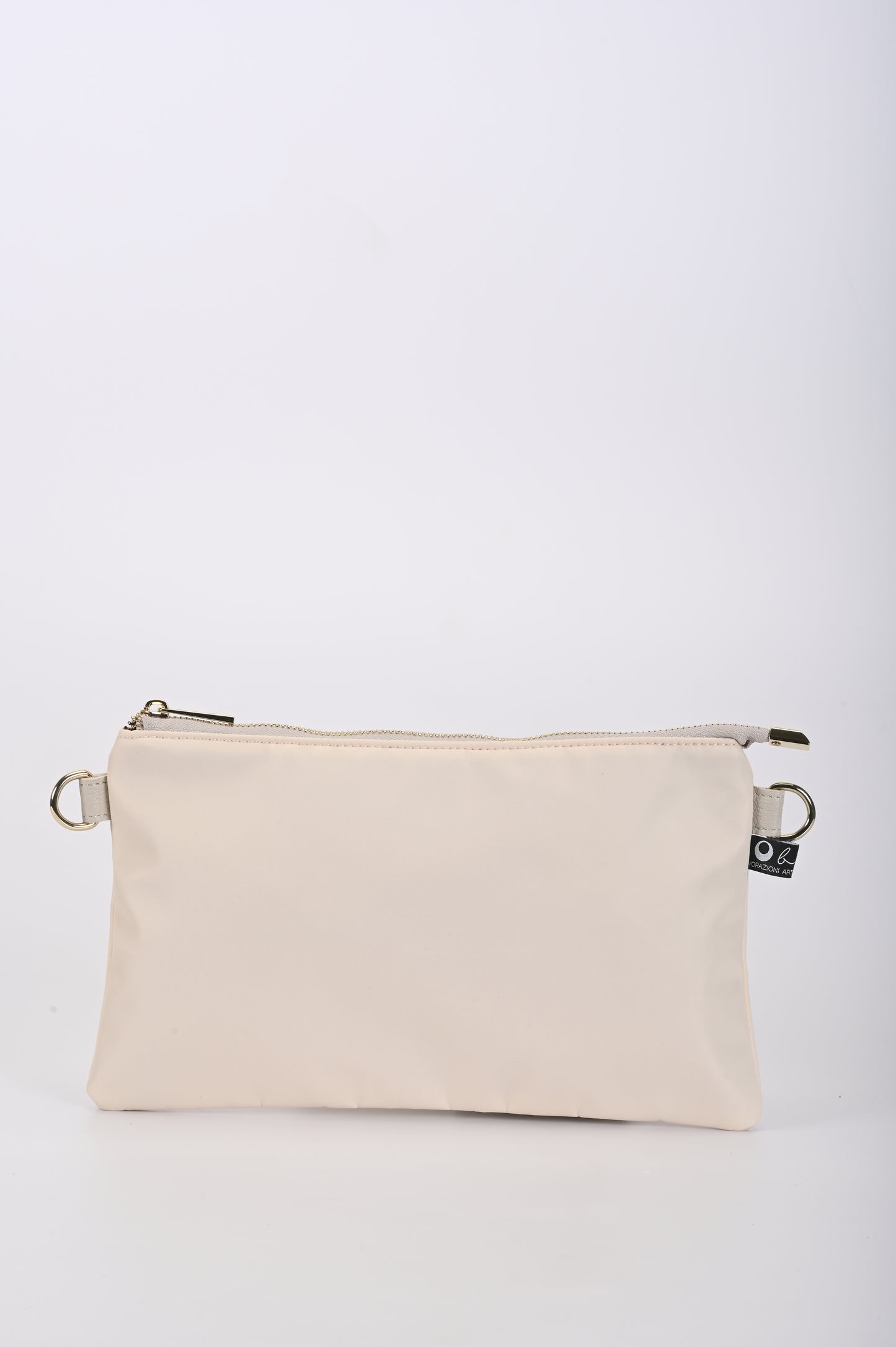 Borsa Mixina in tessuto impermeabile bianco latte