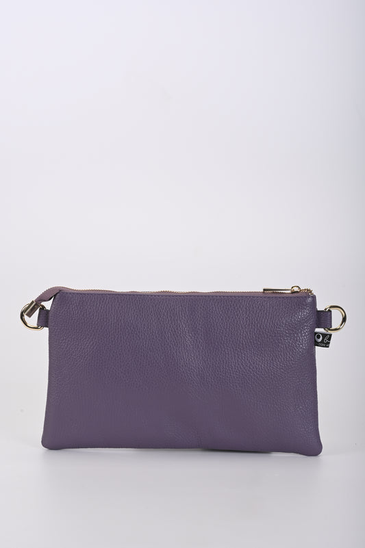 Borsa Mixina in pelle viola