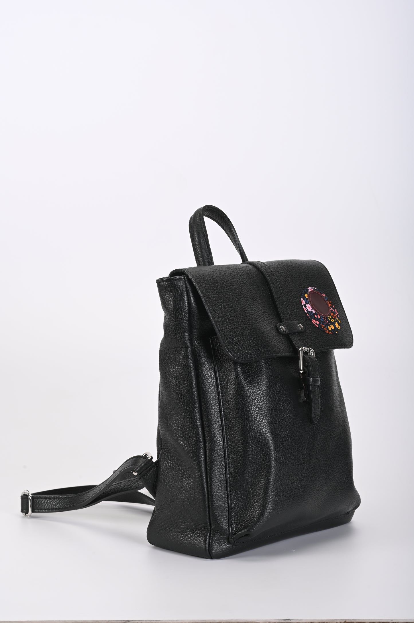 Zaino in pelle nera