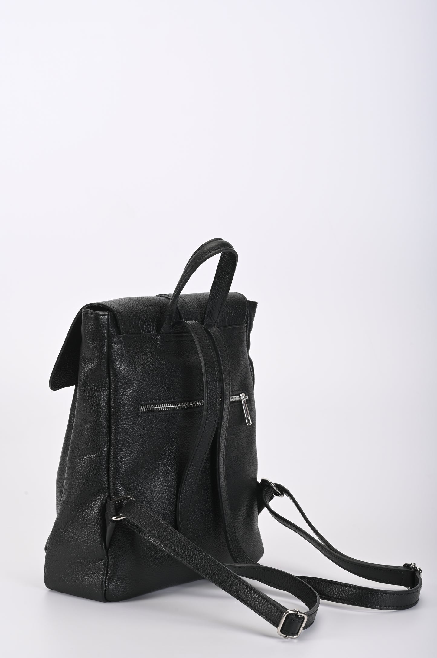 Zaino in pelle nera