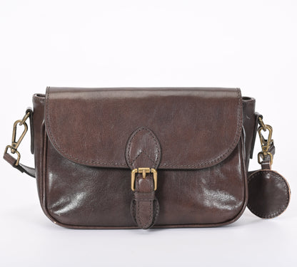 Borsetta pelle marrone