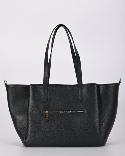 Borsa shopper pelle nera