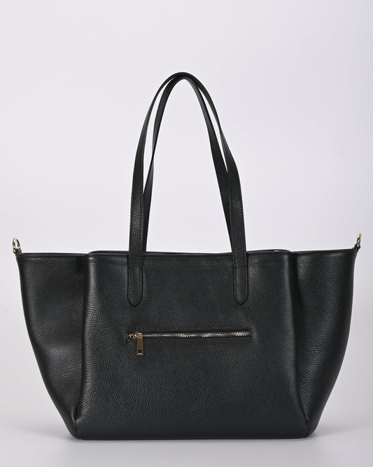 Borsa shopper pelle nera