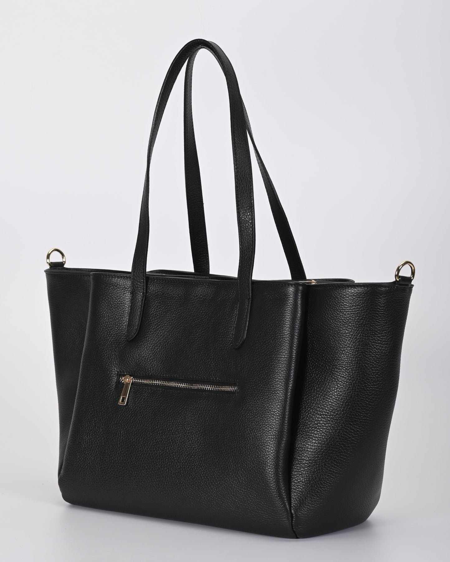 Borsa shopper pelle nera