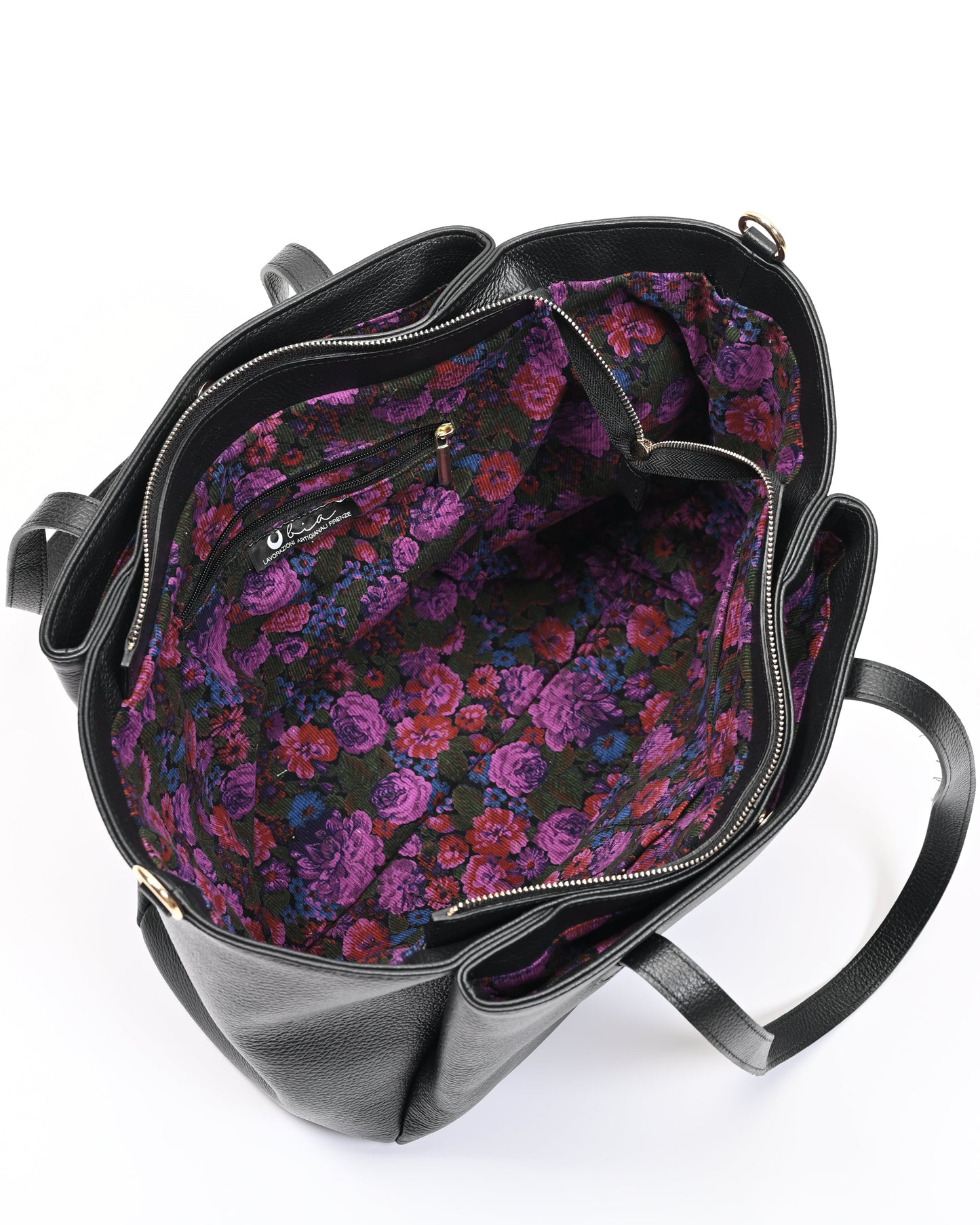 Borsa shopper pelle nera