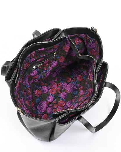 Borsa shopper pelle nera