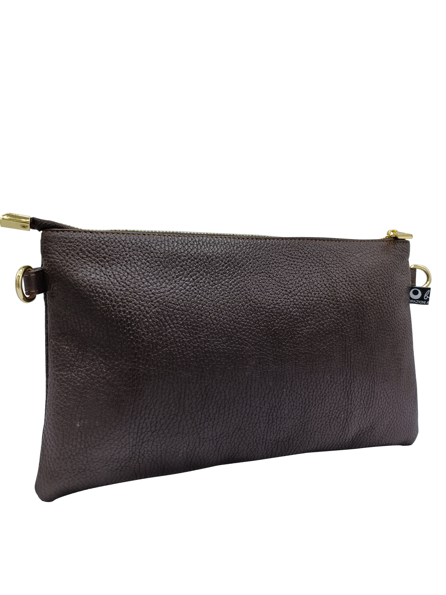 Borsa Mixina in vera pelle testa di moro